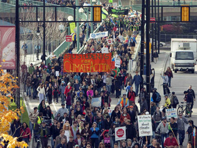 Διαδηλώσεις με το βλέμμα στην Κοπεγχάγη