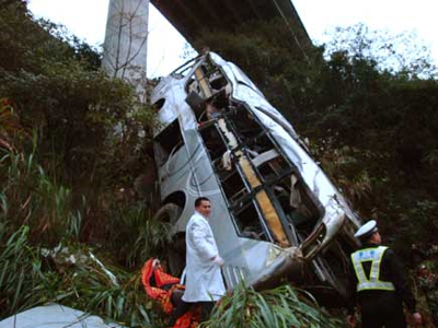 Κίνα: 32 νεκροί από σύγκρουση λεωφορείου με φορτηγό