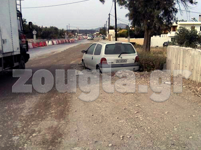 Ο δρόμος περνάει… πάνω από το αυτοκίνητο!