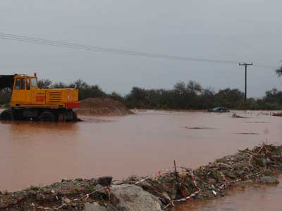 Καταστράφηκαν καλλιέργειες στην Πιερία