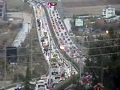 Μποτιλιάρισμα στην περιφερειακή Θεσσαλονίκης