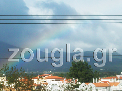 Ουράνιο τόξο στον Αττικό ουρανό