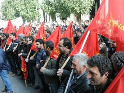 Συλλαλητήριο του ΠΑΜΕ στην Ομόνοια