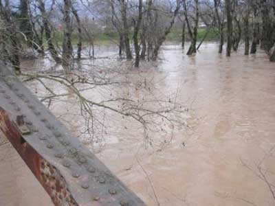«Φούσκωσε» ο Πηνειός