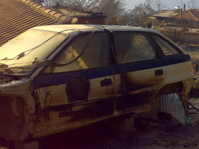 Κάηκαν περιπολικό και μοτοσικλέτα του ΑΤ Βουκολιών