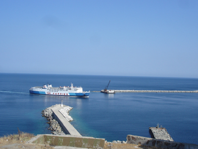 Πρόσκρουση πλοίου στο λιμάνι της Αλεξανδρούπολης