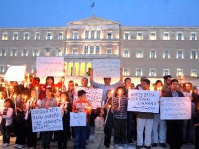 Ένα κερί για τα θύματα της τραγωδίας