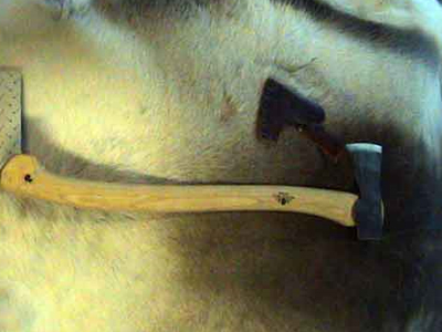 Του επιτέθηκε με τσεκούρι