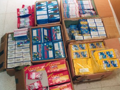 Κατασχέθηκαν δεκάδες χιλιάδες κροτίδες