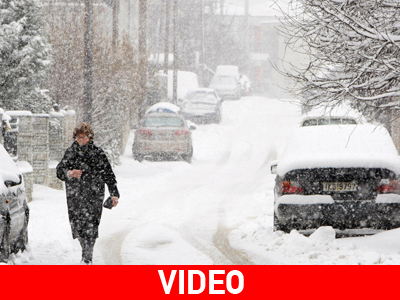 Σε λευκό κλοιό η Θεσσαλονίκη