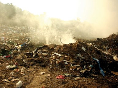 Φωτιά στη χωματερή της Αρκίτσας