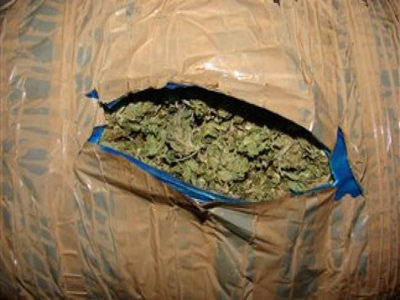 Κατασχέθηκαν 12 σάκοι με 324 κιλά χασίς