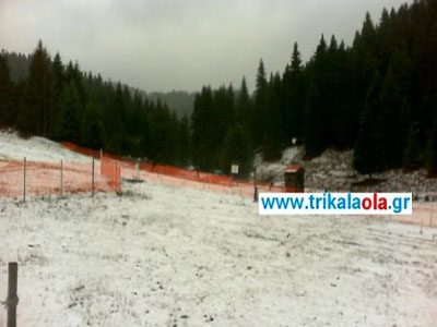 Τα πρώτα χιόνια στο Περτούλι