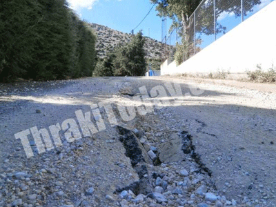 Ξάνθη: Άνοιξε η άσφαλτος…