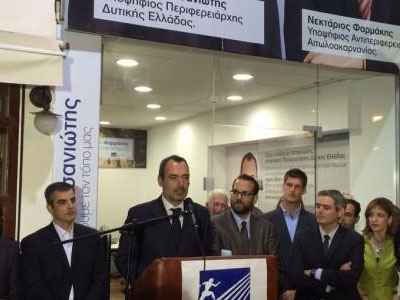 Το εκλογικό κέντρο Αγρινίου εγκαινίασε ο Ανδρέας Κατσανιώτης