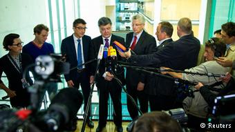 Ο υποψήφιος πρόεδρος Πέτρο Ποροσένκο στο Βερολίνο