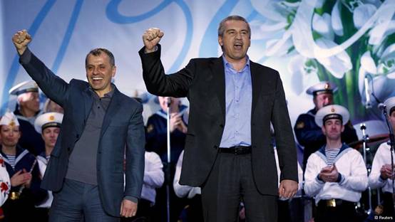 Πανηγυρίζει ο ρωσόφιλος πρωθυπουργός της Κριμαίας Αξιονόφ