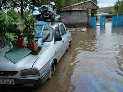Καταστροφές από τις πλημμύρες στη Ρουμανία