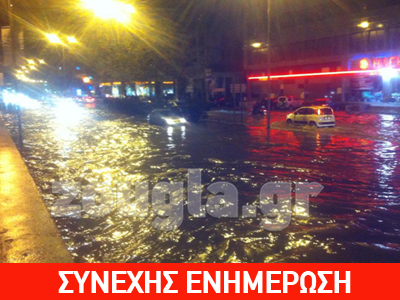 «Ποτάμι» ο Χολαργός – Έπεσε τοίχος στην Καισαριανή