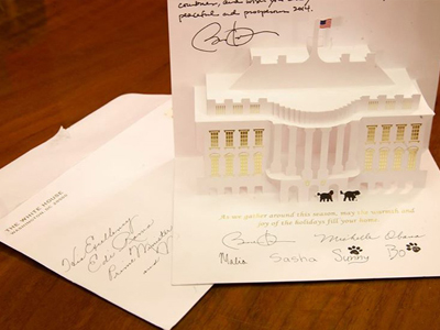 Η ευχετήρια κάρτα Ομπάμα στον Έντι Ράμα