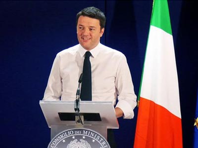 Ο ιταλός πρωθυπουργός Ρέντσι 