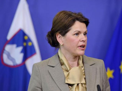 Η πρωθυπουργός της Σλοβενίας επισκέφθηκε απεργούς ανθρακωρύχους