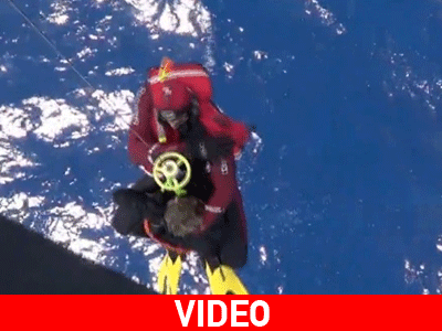 Καρέ καρέ επιχείρηση διάσωσης μεταναστών βορειοδυτικά της Σάμου