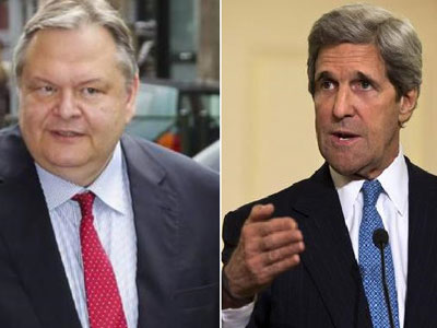 Πρόσκληση Ευ. Βενιζέλου σε Τζ. Κέρι να επισκεφθεί την Ελλάδα