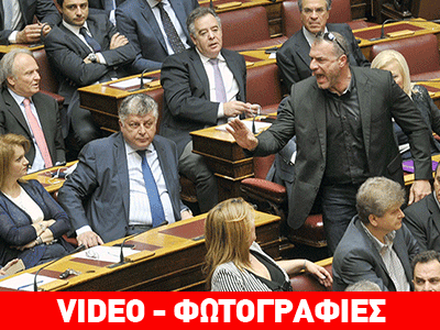 Θερμό επεισόδιο με Τατσόπουλο και Μίχο στην Βουλή Θερμό επεισόδιο με Τατσόπουλο και Μίχο στην Βουλή