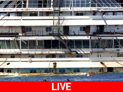 Ξεκίνησε η επιχείρηση ανέλκυσης του Costa Concordia