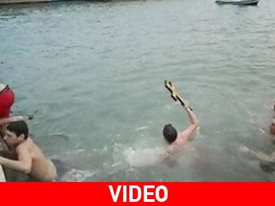 Ο αγιασμός των υδάτων στο λιμάνι της Λευκάδας