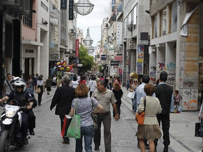 Κινητοποίηση στο κέντρο της Αθήνας για το άνοιγμα των καταστημάτων