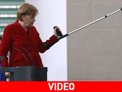 Η Μέρκελ…με πατερίτσες