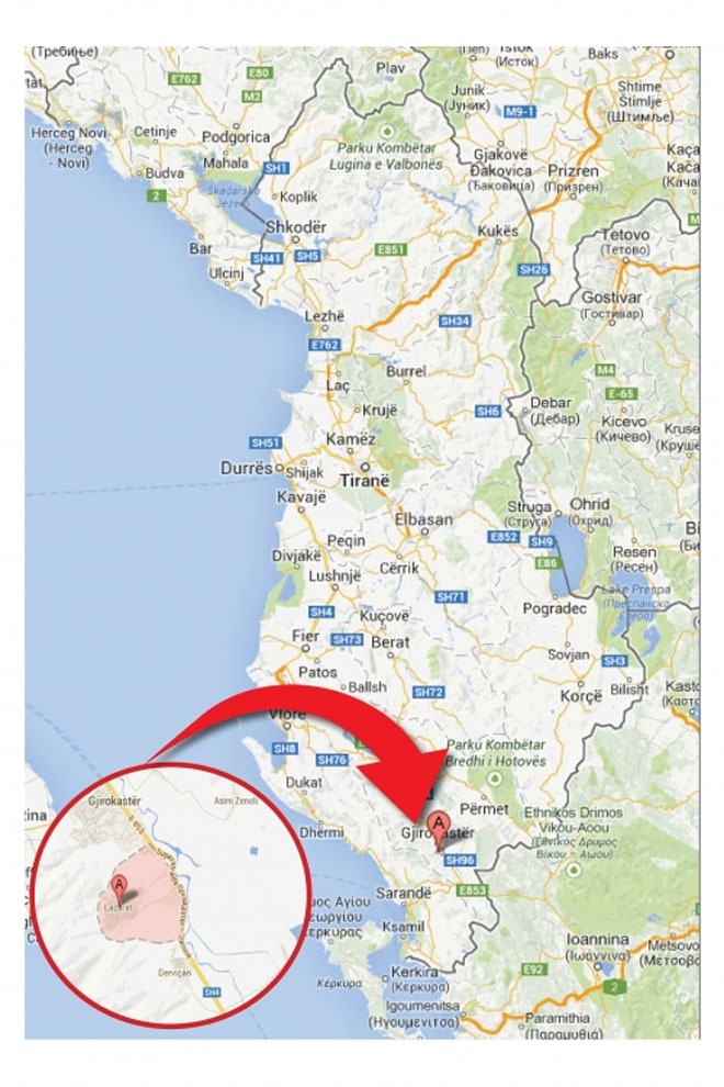 Χάρτης της περιοχής