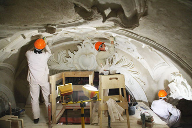 Αναστήλωση της Μονής Αναστάσεως στο Νέο Ιερουσαλήμ. 