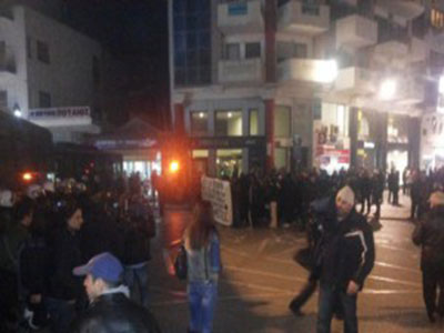 Αντιφασιστική συγκέντρωση στην Κατερίνη