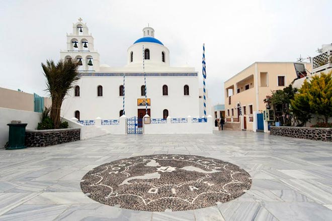 Η εκκλησία στην οποία έγινε το ατύχημα το βράδυ της ανάστασης   