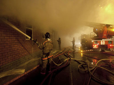 Ύποπτη πυρκαγιά κοντά στην τηλεόραση του Κιέβου