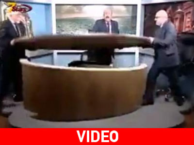 Έκαναν το studio γυαλιά-καρφιά on air