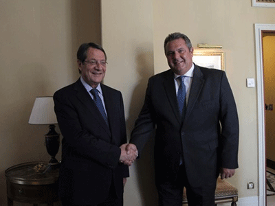 Συνάντηση Καμμένου-Αναστασιάδη