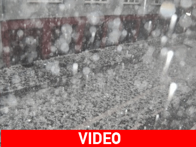 Έντονη χαλαζόπτωση στα Γιάννενα