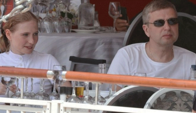 Ο Ντμίτρι Ριμπολόβλεφ και η κόρη του Εκατερίνα 