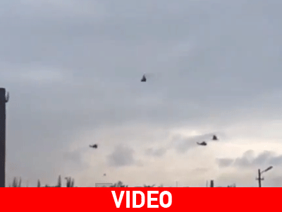 Νέο βίντεο από την εισβολή των ρωσικών ελικοπτέρων στην Κριμαία