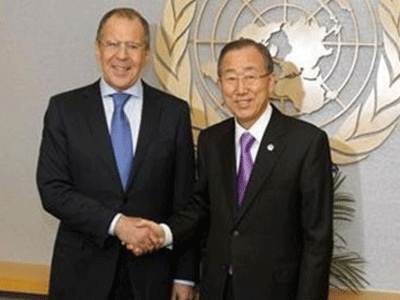 Συνομιλίες Σεργκέι Λαβρόφ και Μπαν Κι-μουν για την Ουκρανία