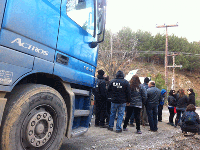 Ένταση και προσαγωγές στις Σκουριές