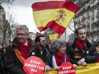 Διαδήλωση κατά των αμβλώσεων στην Ισπανία
