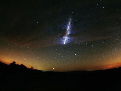 Λάμψη χθες το βράδυ στον ουρανό της Ηλείας