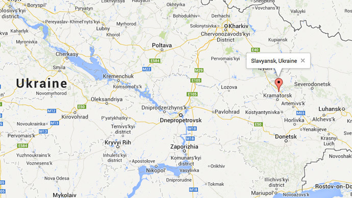 Ο χάρτης που δείχνει το σημείο της επίθεσης  