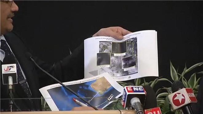 Φωτογραφίες με τις δορυφορικές εικόνες από τα πιθανά σύντριμμα 