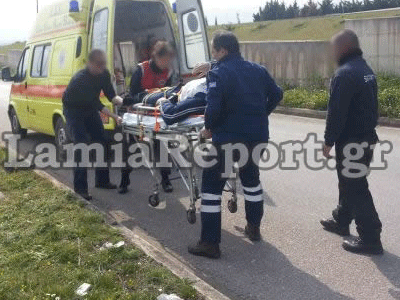 Λαμία: Τροχαίο με μηχανή